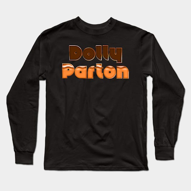 Dolly Parton //70s Retro Fan Design Long Sleeve T-Shirt by DankFutura